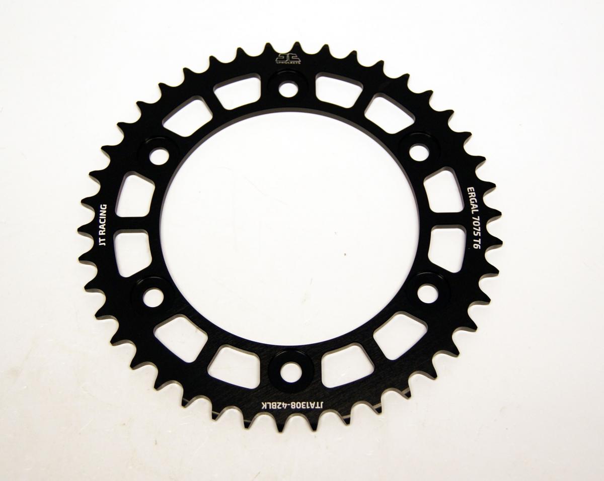 REAR SPROCKET ALLOY JTA1308.42BLK, CHAIN CONVERSION 520 JT RACELITE, HONDA ROAD JTR1308