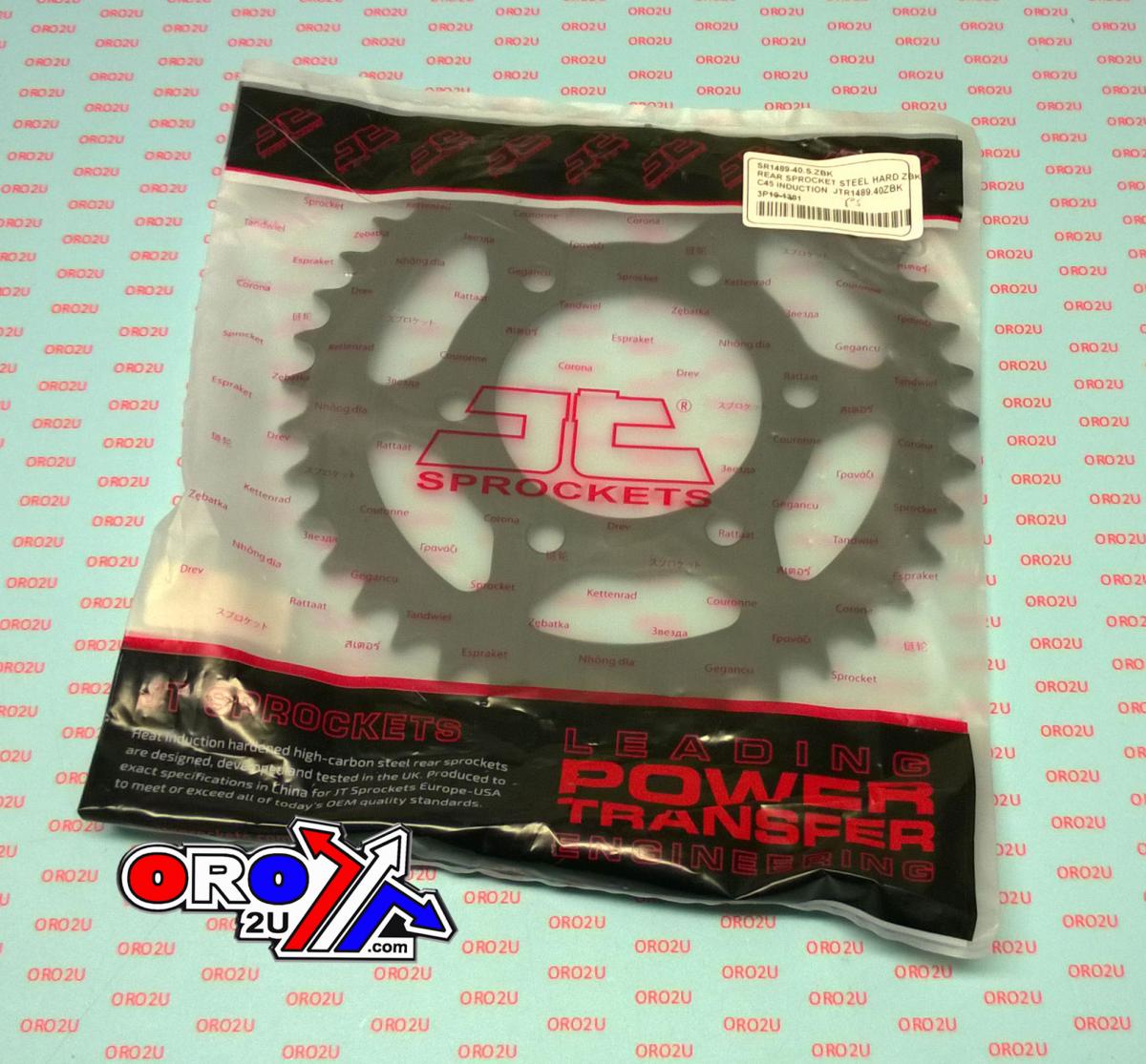 REAR SPROCKET STEEL HARD ZBK, C45 INDUCTIONJTR1489.40ZBK