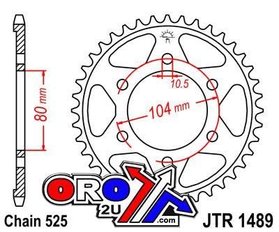 REAR SPROCKET STEEL JTR1489.43