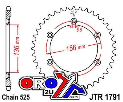 REAR SPROCKET JTR1791.43 JT