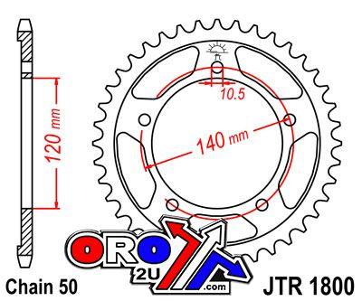 REAR SPROCKET JTR1800.43 JT