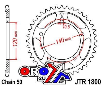 REAR SPROCKET JTR1800.46 JT