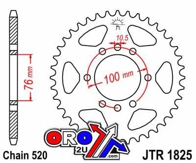 REAR SPROCKET JTR1825.38 STEEL