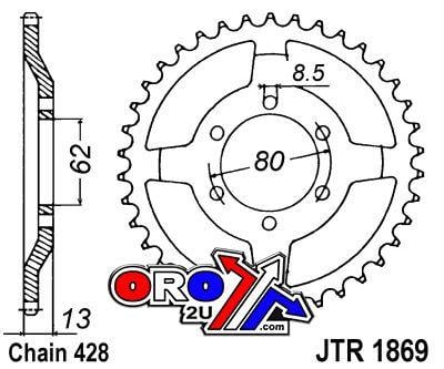 REAR SPROCKET JTR1869.45 JT