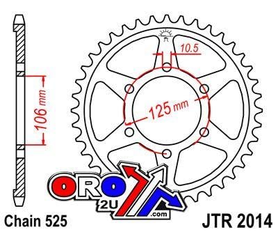 REAR SPROCKET JTR2014.47 JT