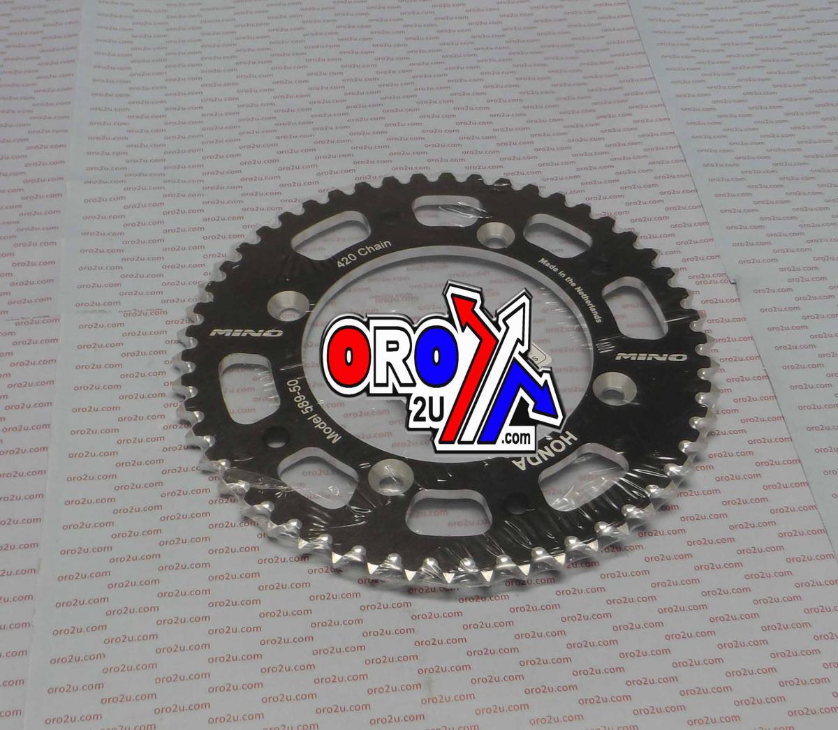 MINO REAR SPROCKET ALLOY BLACK 215, 25-589-420-50