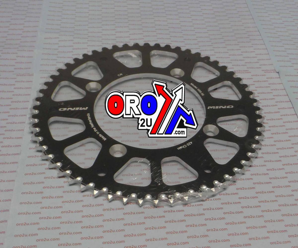 MINO REAR SPROCKET ALLOY BLACK 215, 25-589-56
