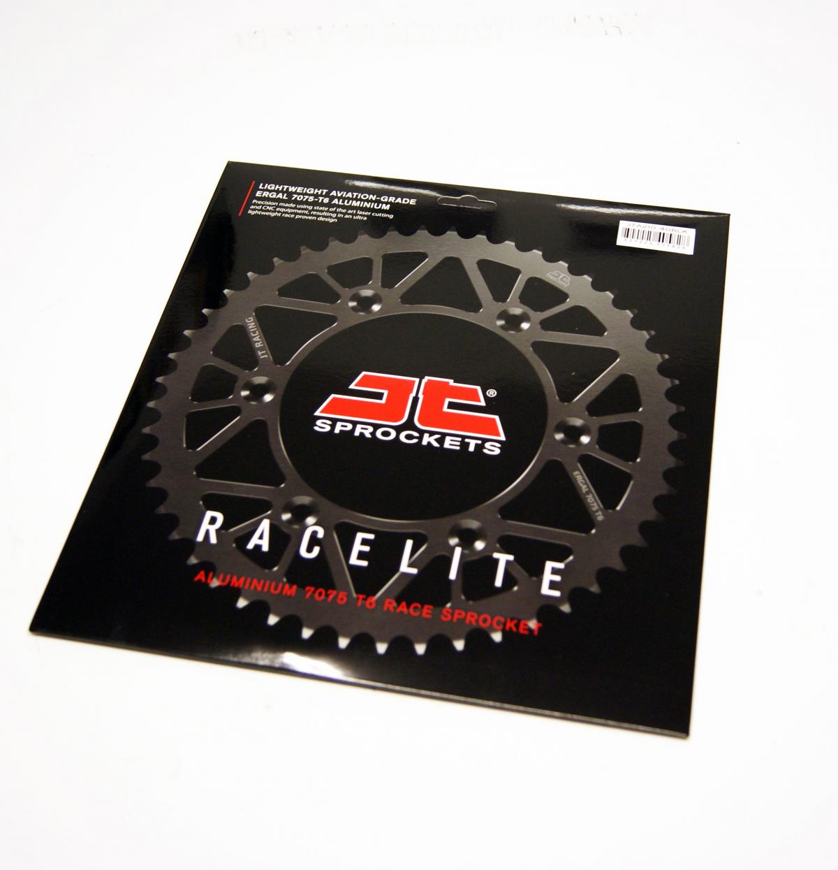 REAR SPROCKET JT RACERLITE BLACK, JT JTA210.40BLK 7075-T6 Aluminium