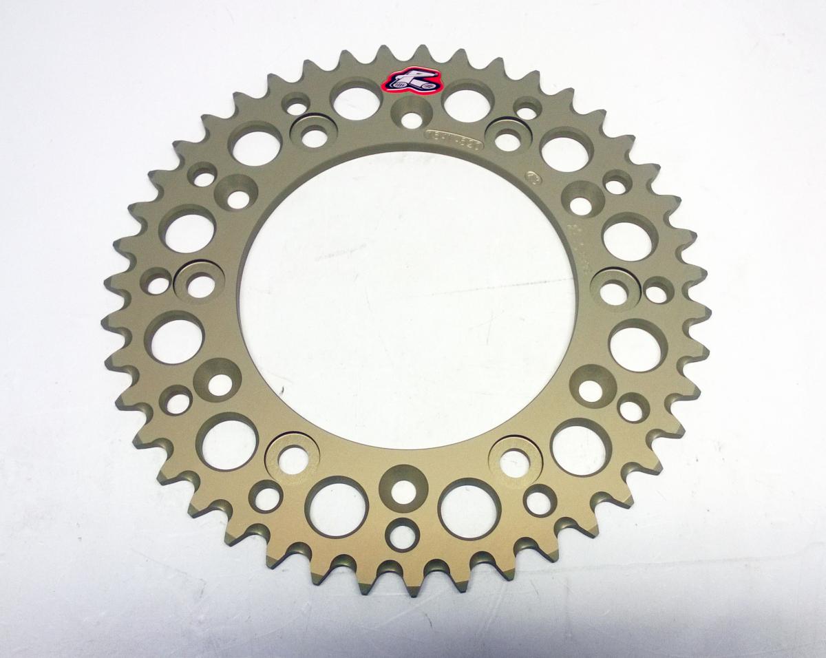REAR SPROCKET ALLOY RENTHAL, RENTHAL GROOVED HARD ANODISED, ULTRALITE 154W-520-43GHA
