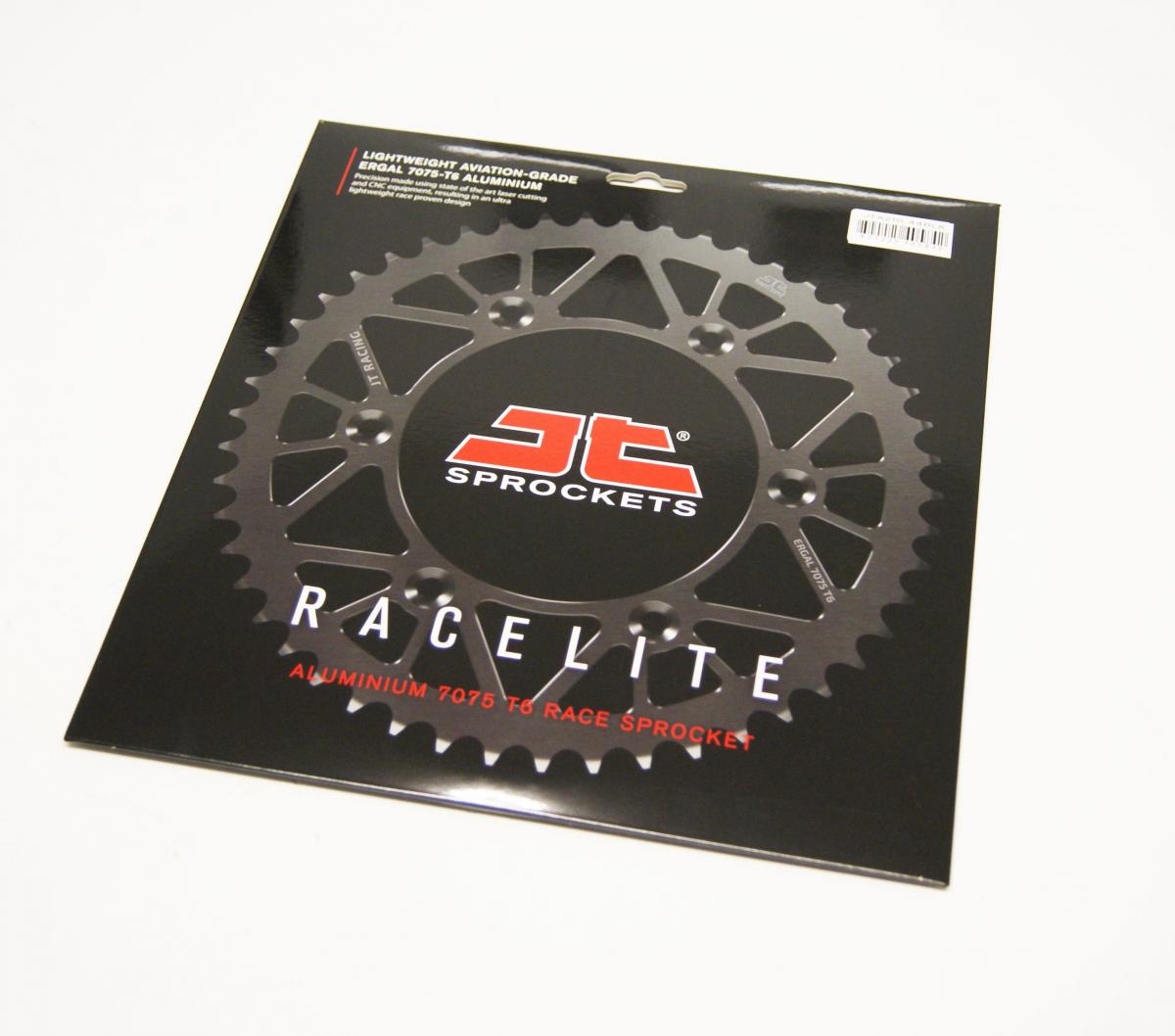 REAR SPROCKET JT RACERLITE BLACK, JT JTA210.44BLK 7075-T6 Aluminium