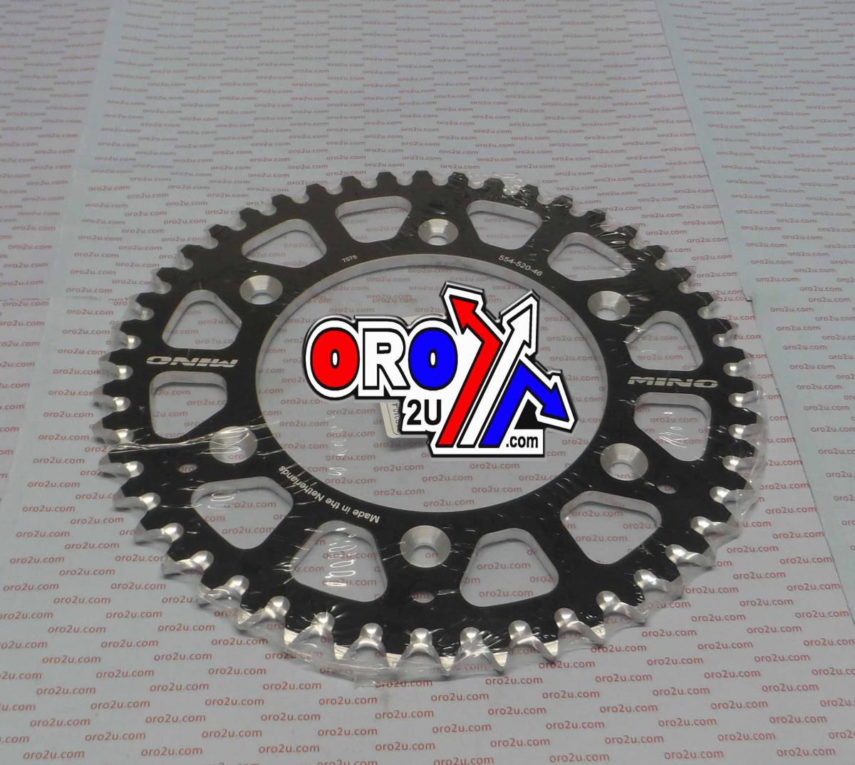 MINO REAR SPROCKET ALLOY BLACK 210, 25-554.520.46
