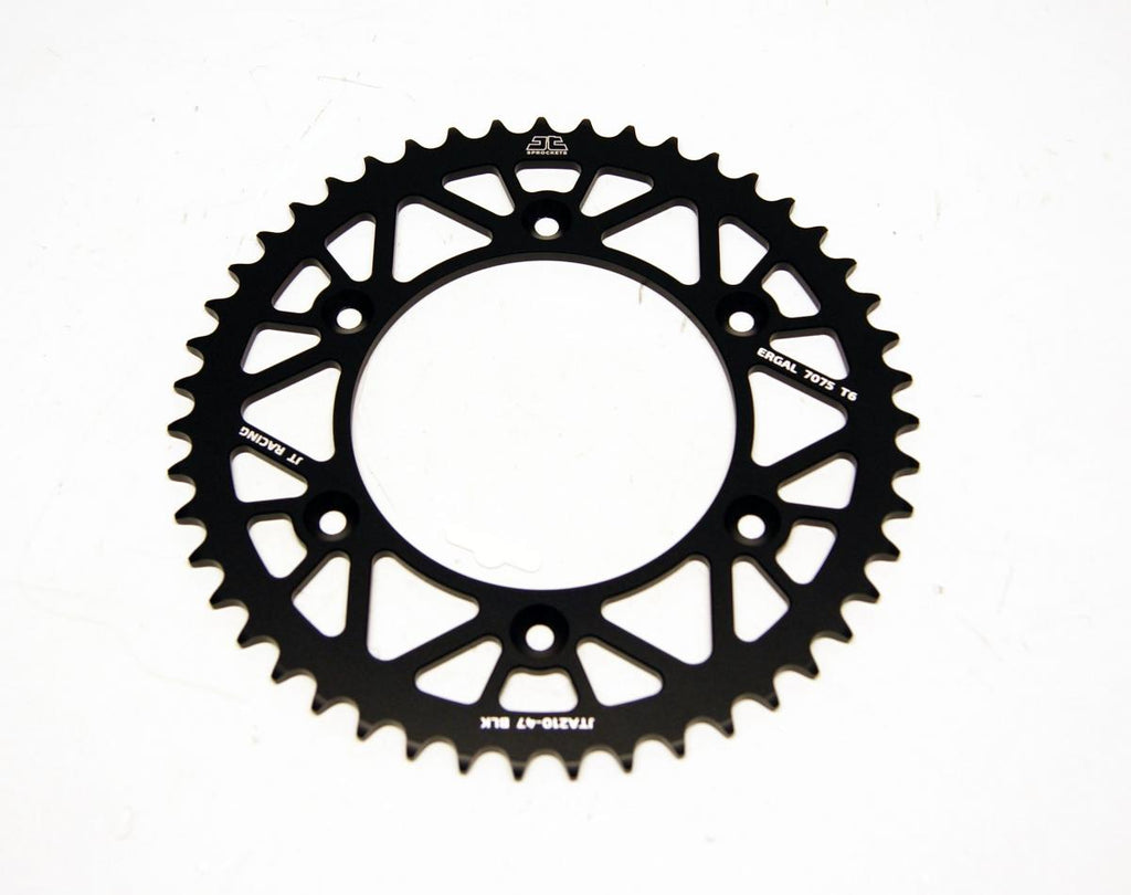 REAR SPROCKET JT RACERLITE BLACK, JT JTA210.47BLK 7075-T6 Aluminium