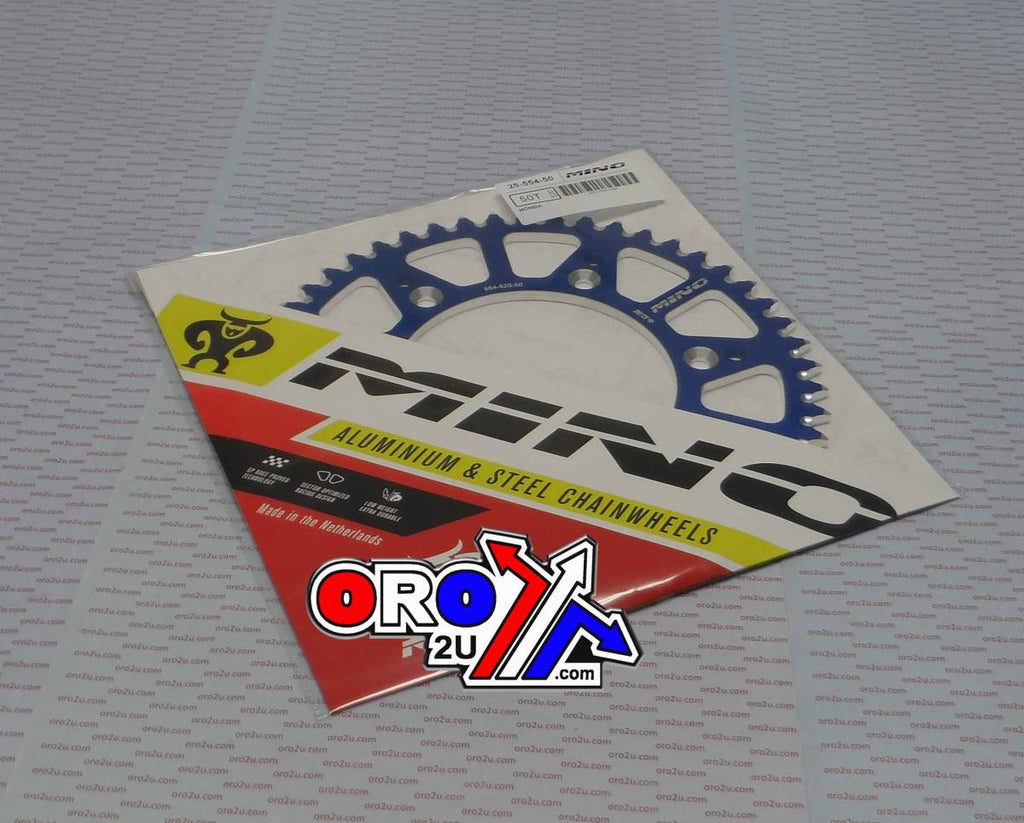 MINO REAR SPROCKET ALLOY BLUE 210, 25-554-50 BLUE