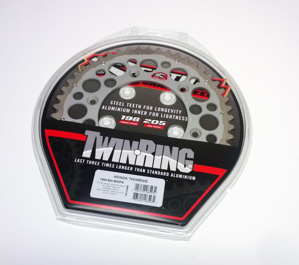 REAR SPROCKET TWINRING XR, RENTHAL 1540-520-50GPSI HONDA