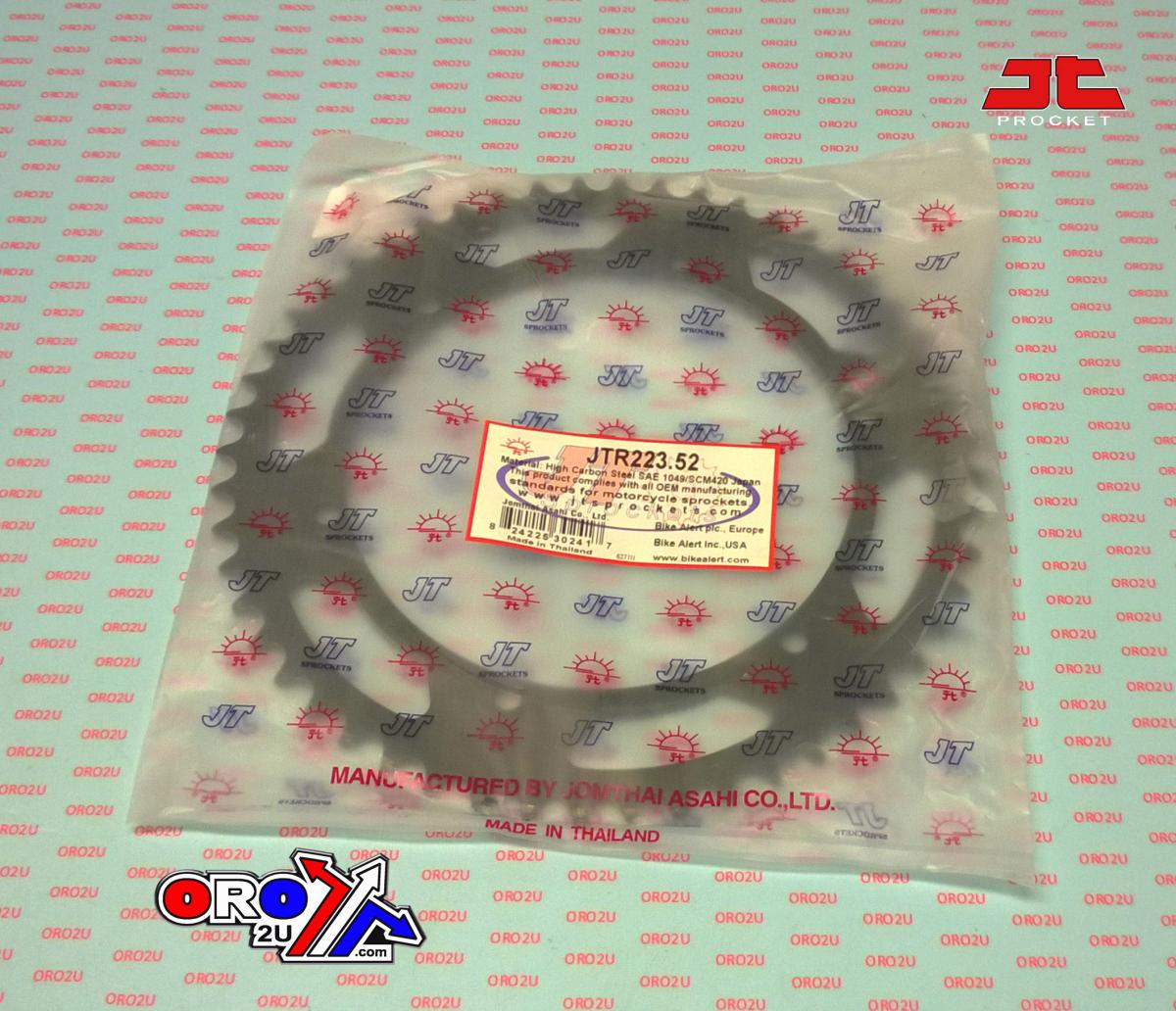 REAR SPROCKET JTR223.52 STEEL BLACK, BLACK