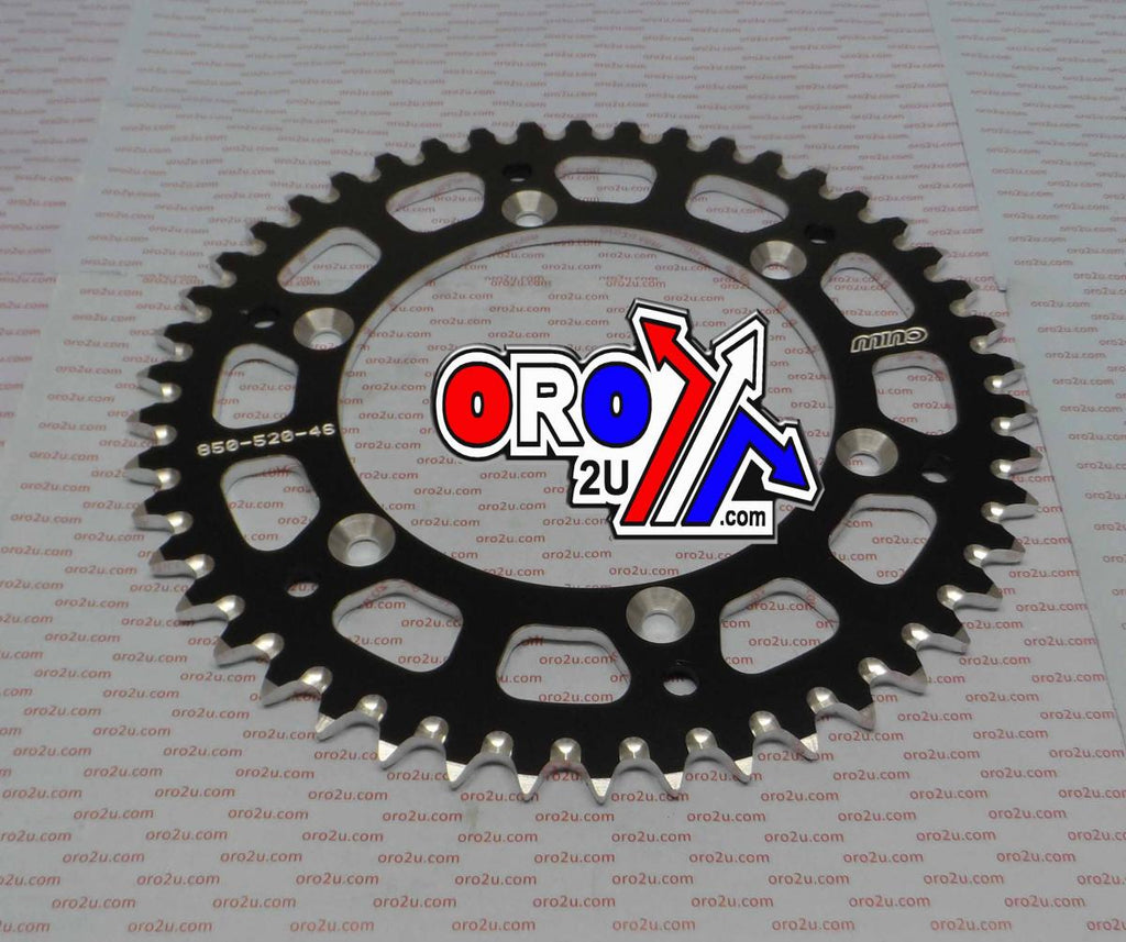 MINO REAR SPROCKET ALLOY BLK 251, 25-850.520.46 BLACK