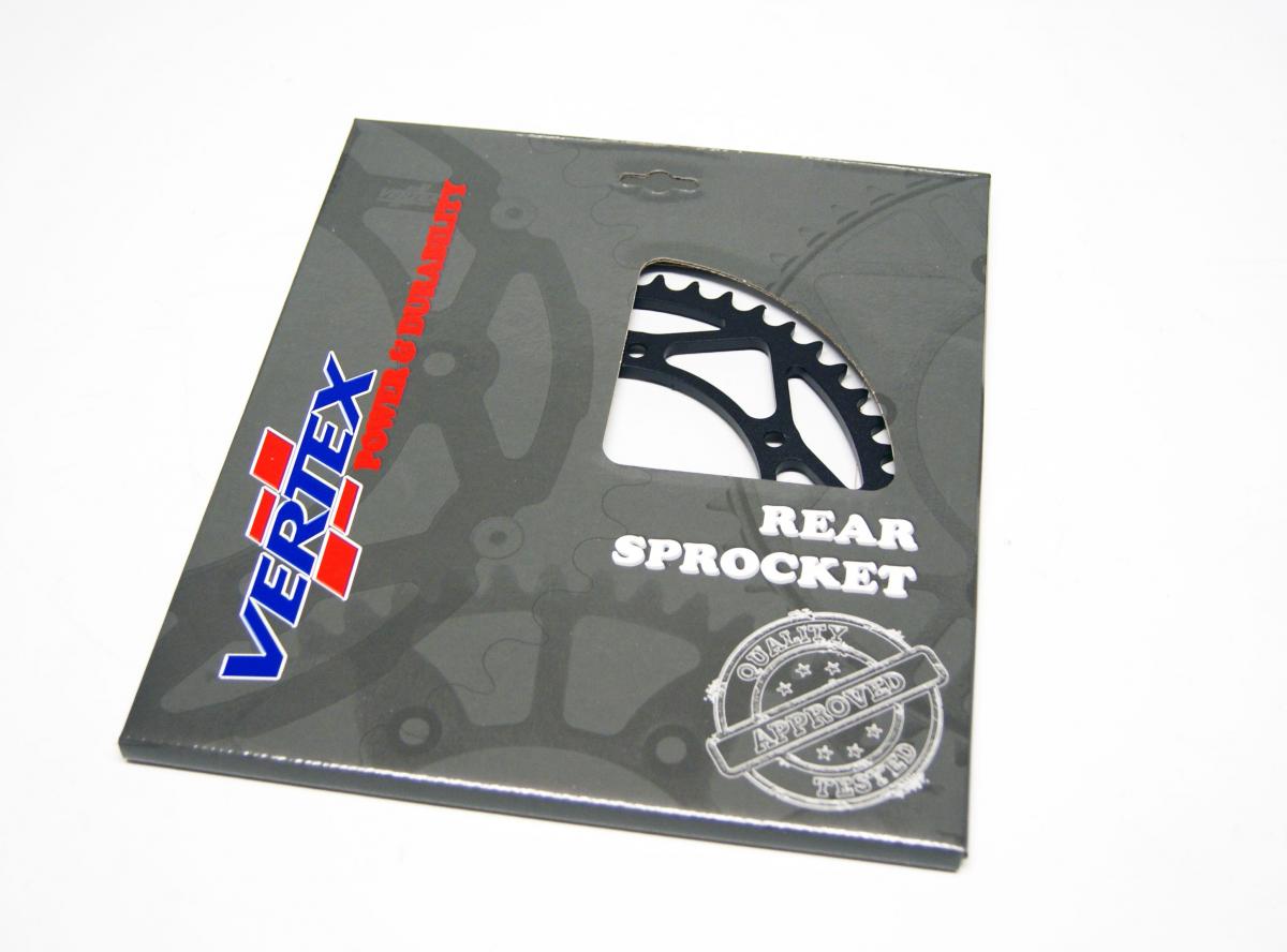 REAR SPROCKET VERTEX STEEL 251, VERTEX 892-2015CBK47, BLACK, C45 STEEL