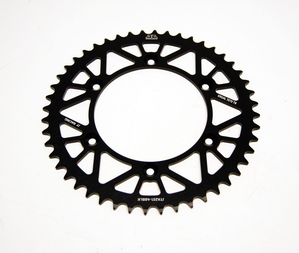 REAR SPROCKET ALLOY BLACK 251, JTA251.48BLK 7075-T6 Aluminium, SR251-48