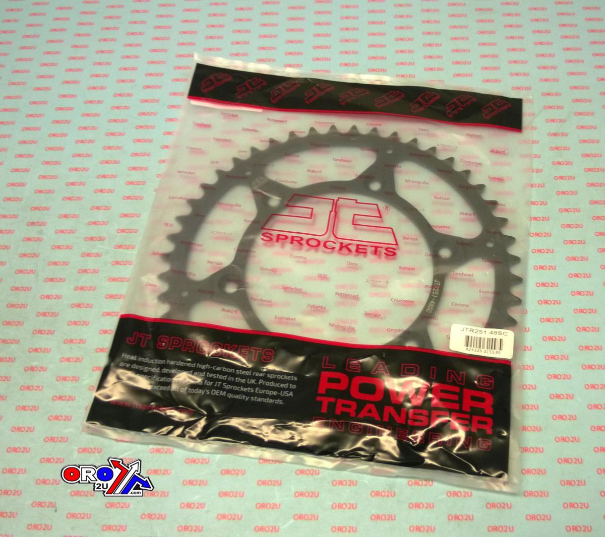 REAR SPROCKET STEEL JTR251.48SC, LIGHTWEIGHT SELF-CLEANING, SR251-48
