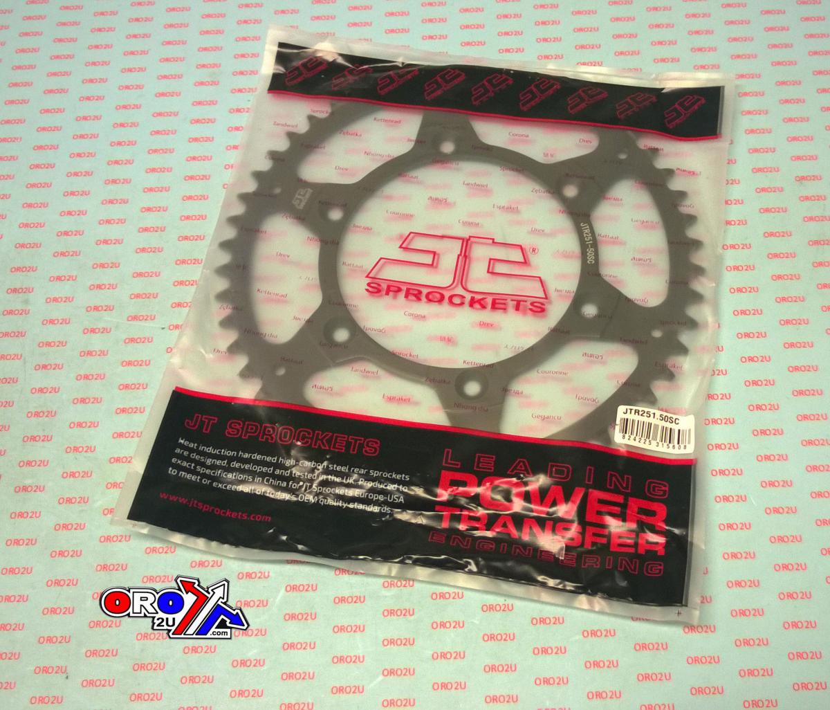 REAR SPROCKET STEEL JTR251.50SC, LIGHTWEIGHT SELF-CLEANING