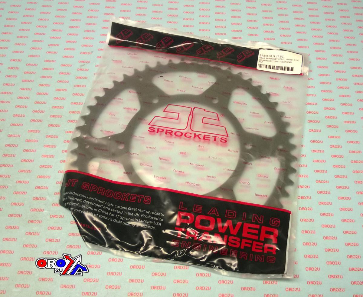 REAR SPROCKET STEEL JTR251.51SC, LIGHTWEIGHT SELF-CLEANING