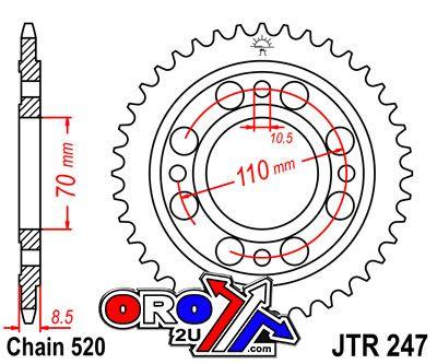 REAR SPROCKET JTR247.36 STEEL