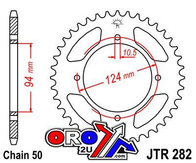 REAR SPROCKET JTR282.34 JT 530 SILVER