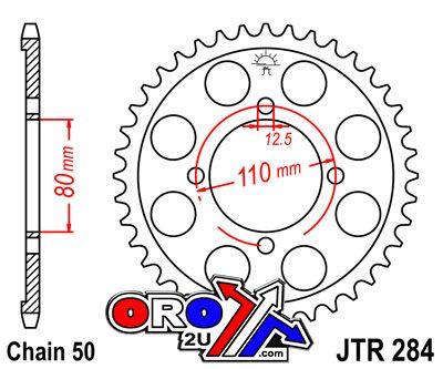REAR SPROCKET JTR284.46 STEEL, HONDA ROAD JT