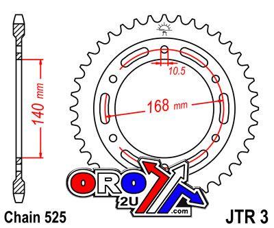 REAR SPROCKET JTR3.41 JT 525