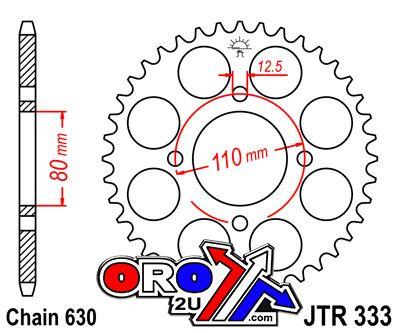 REAR SPROCKET JTR333.41 STEEL, HONDA ROAD JT
