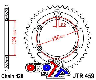 REAR SPROCKET JTR459.52 STEEL, HONDA ROAD JT