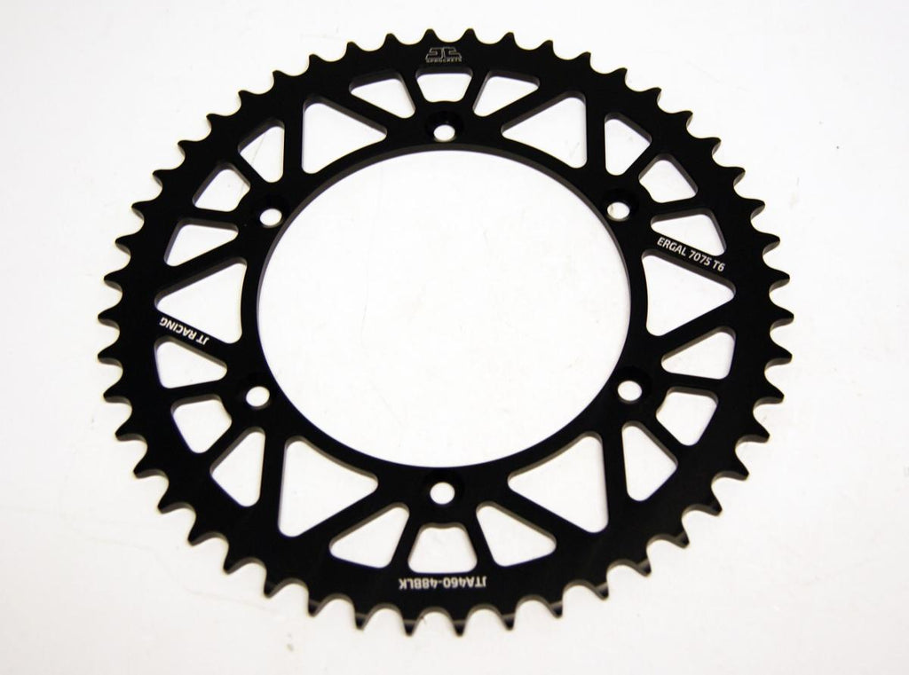REAR SPROCKET ALLOY BLACK 460, JTA460.48BLK 7075-T6 Aluminium