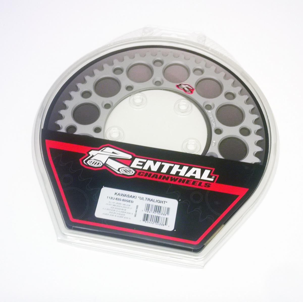 REAR SPROCKET ALLOY RENTHAL, RENTHAL 112U-520-50GESI SILVER