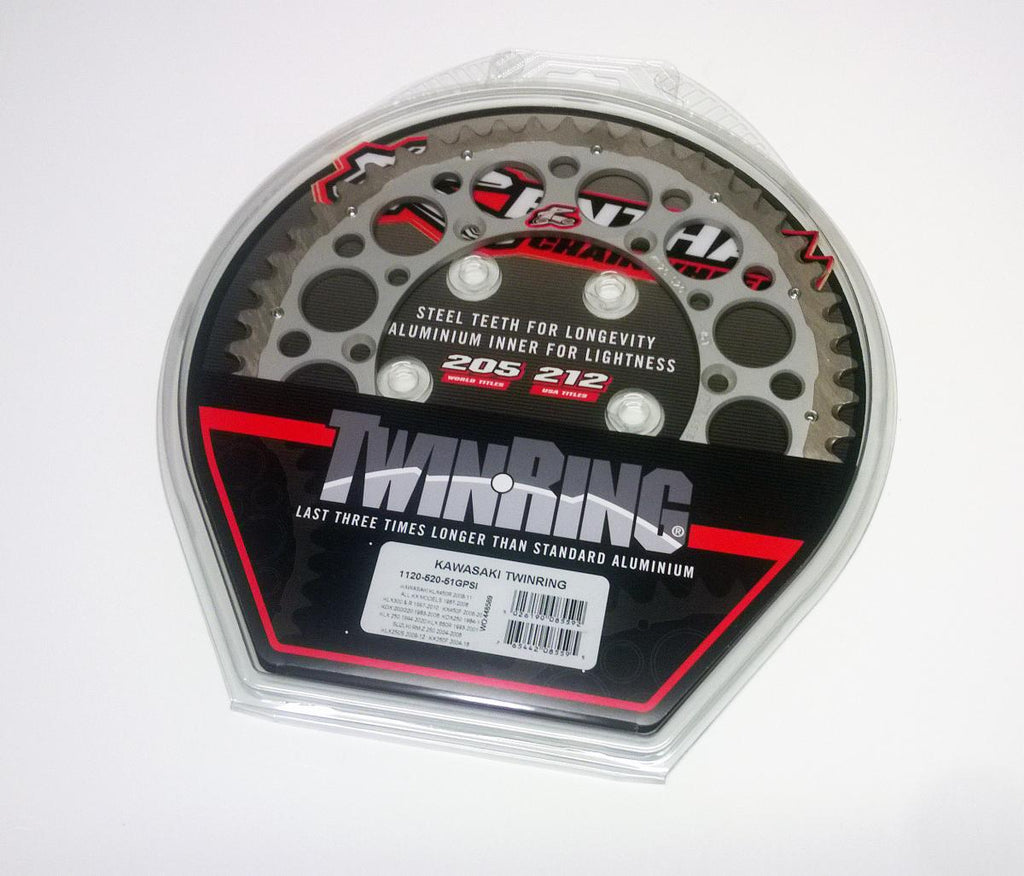 REAR SPROCKET TWINRING KAW, RENTHAL 1120-520-51GPSI KAWASAKI