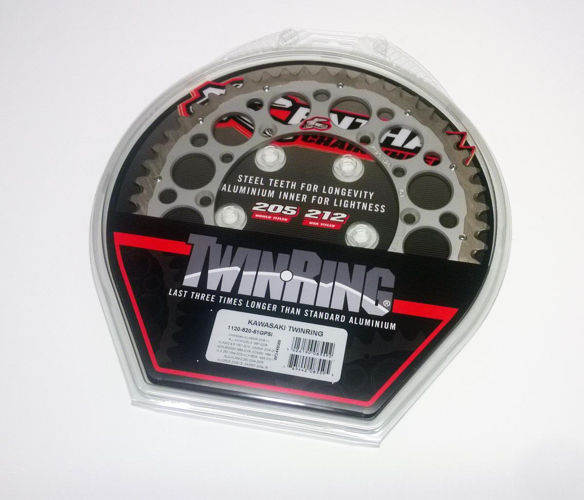 REAR SPROCKET TWINRING KAW, RENTHAL 1120-520-51GPSI KAWASAKI