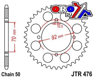 REAR SPROCKET JTR476.44 JT