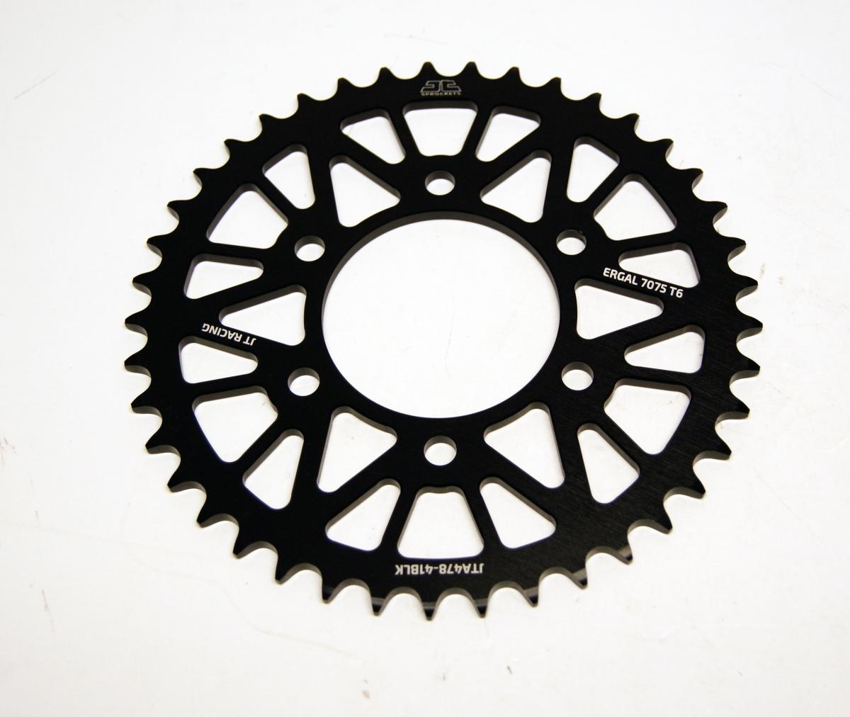REAR SPROCKET JTA478.41BLK ALLOY, CHAIN 520 (7075-T6 Aluminium)