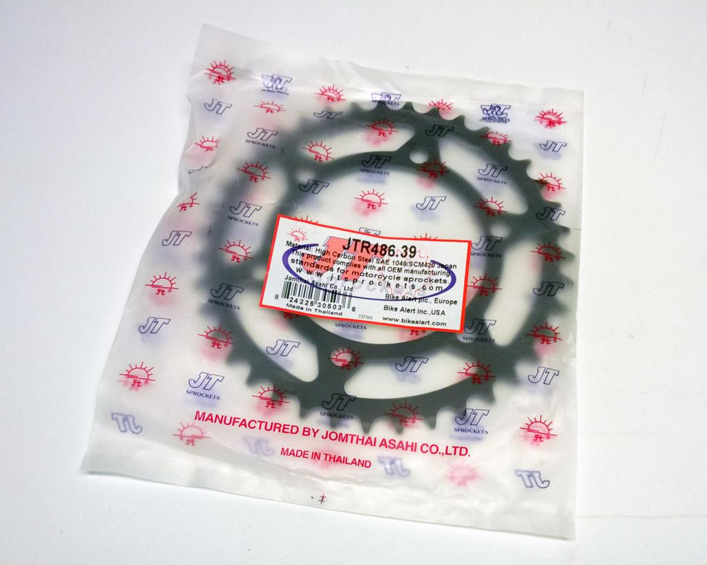 REAR SPROCKET STEEL JTR486.39, HONDA ROAD JT CHAIN 520