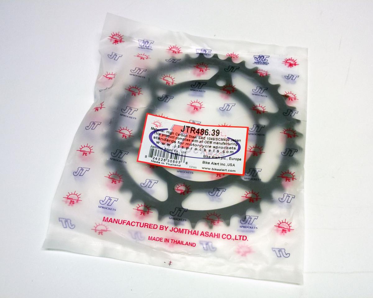 REAR SPROCKET STEEL JTR486.39, HONDA ROAD JT CHAIN 520