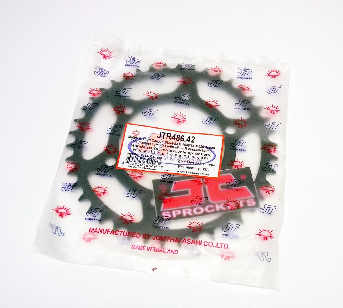 REAR SPROCKET STEEL JTR486.42, HONDA ROAD JT