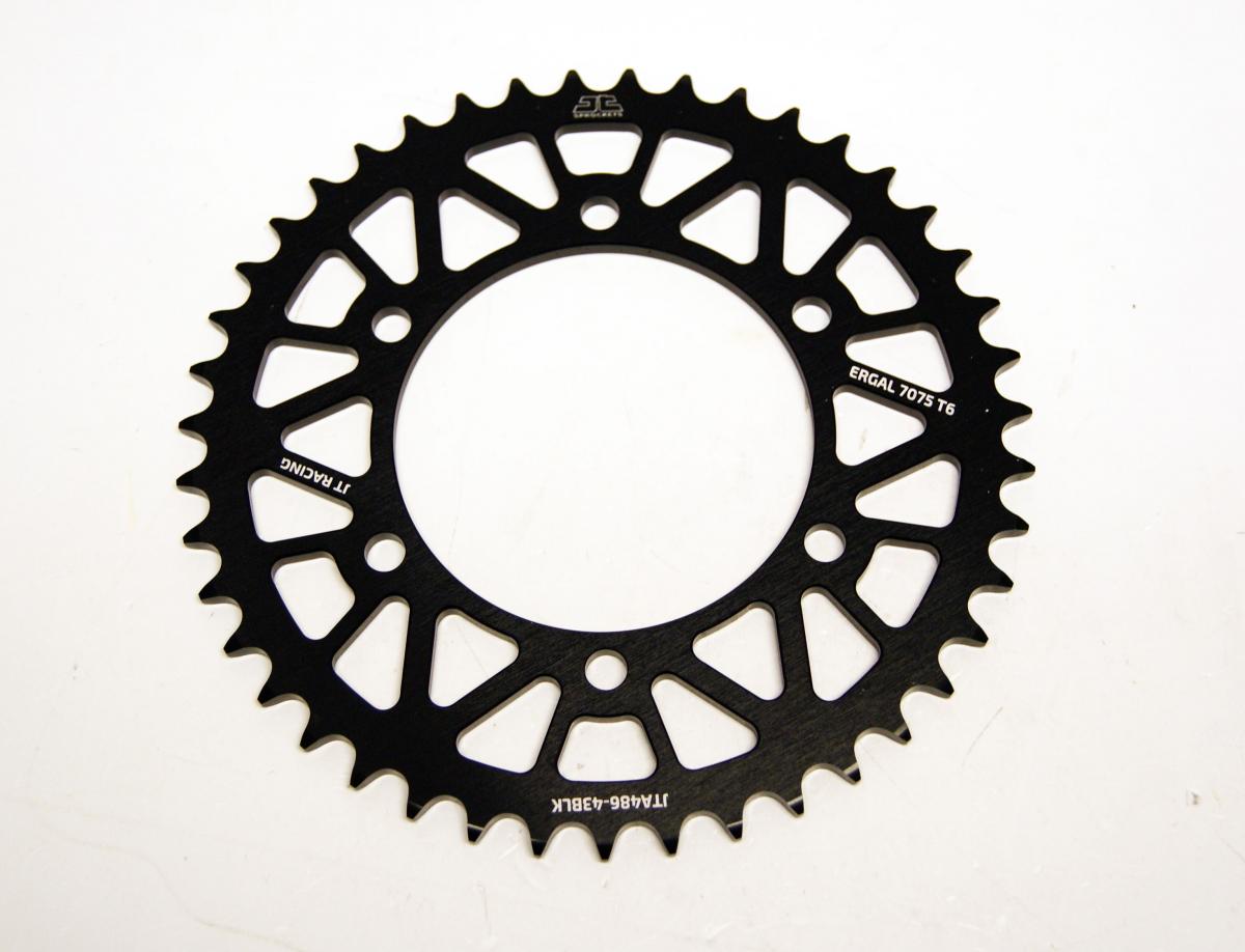 REAR SPROCKET ALLOY JTA486.43BLK, HONDA ROAD JT