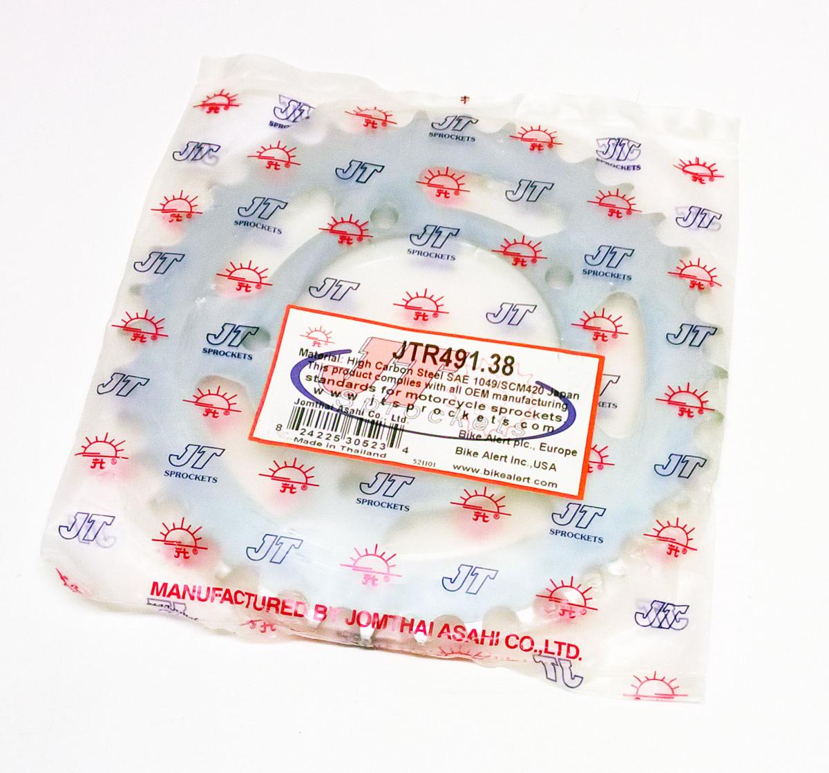 REAR SPROCKET STEEL JTR491.38, Ducati Road