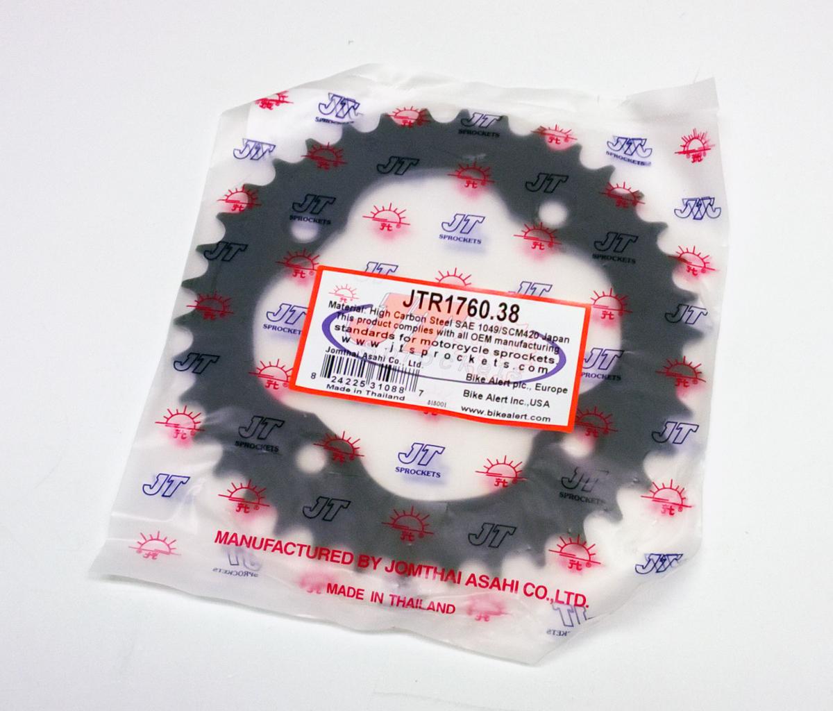 REAR SPROCKET STEEL JTR1760.38, BLACK, SR1760-38