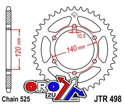 REAR SPROCKET JTR498.46 JT
