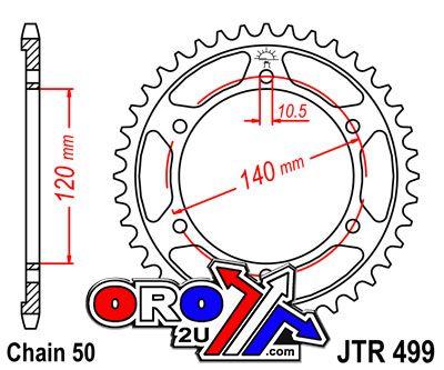 REAR SPROCKET JTR499.43 JT