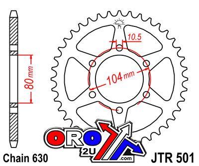 REAR SPROCKET JTR501.34 JT