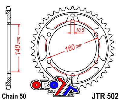 REAR SPROCKET JTR502.47 JT