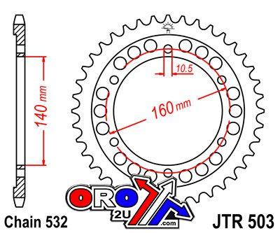 REAR SPROCKET JTR503.45 JT