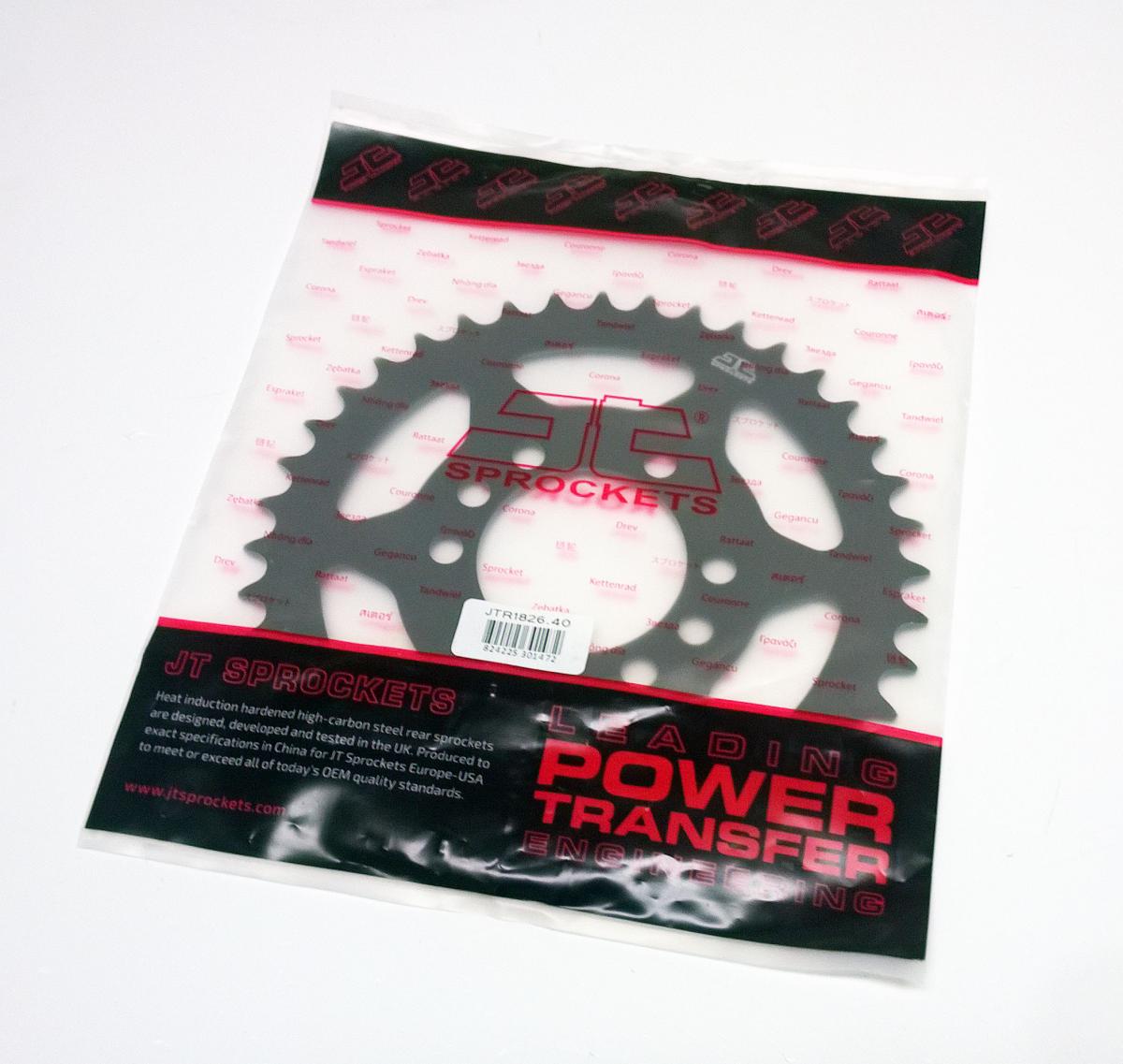 REAR SPROCKET JTR1826.40 JT BLACK SR1826-40, BLACK
