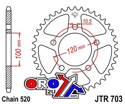 REAR SPROCKET JTR703.44 JT